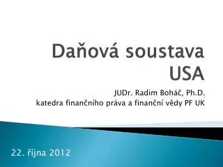 da ov soustava usa