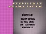 PENDIDIKAN AGAMA ISLAM - slide 1