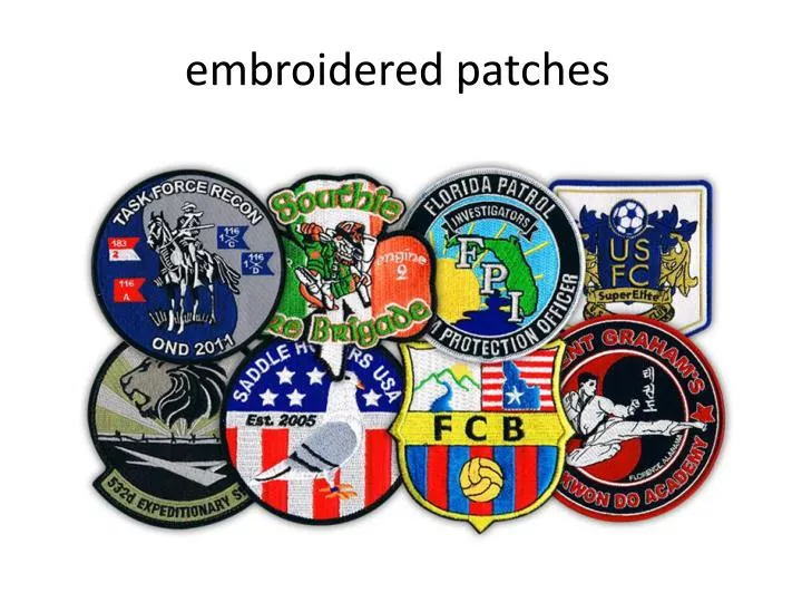 embroidered patches