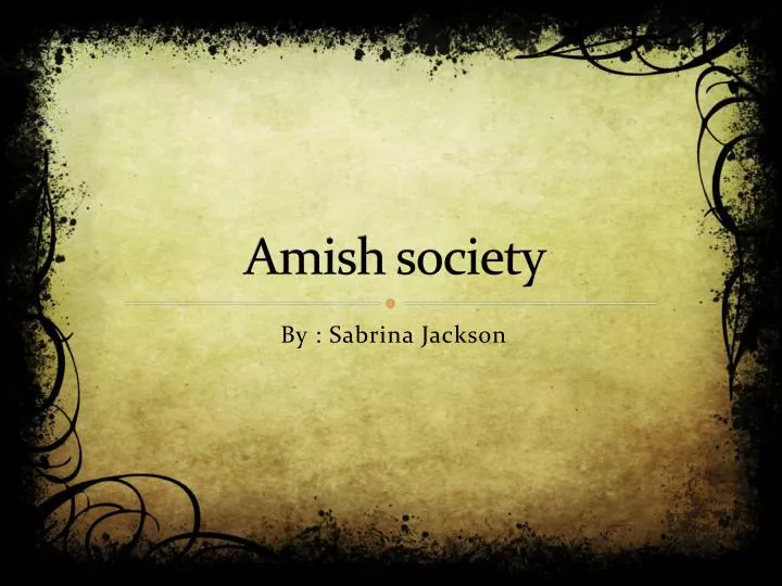 amish society