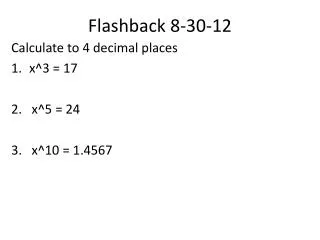 Flashback 8-30-12