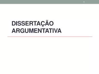 disserta o argumentativa