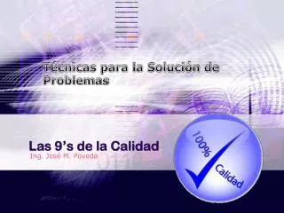 las 9 s de la calidad
