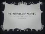 PPT - Elements of Poetry PowerPoint Presentation, free download - ID ...