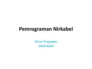 pemrograman nirkabel