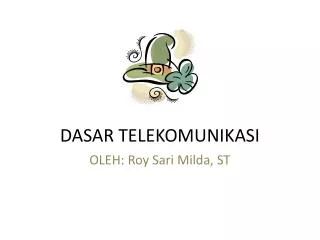 dasar telekomunikasi