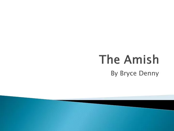 the amish