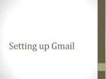 Setting up Gmail - slide 1