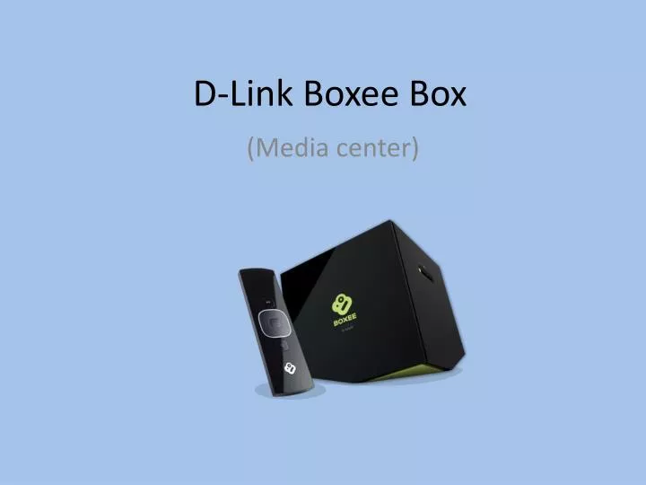d link boxee box