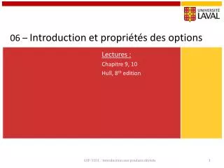 06 introduction et propri t s des options