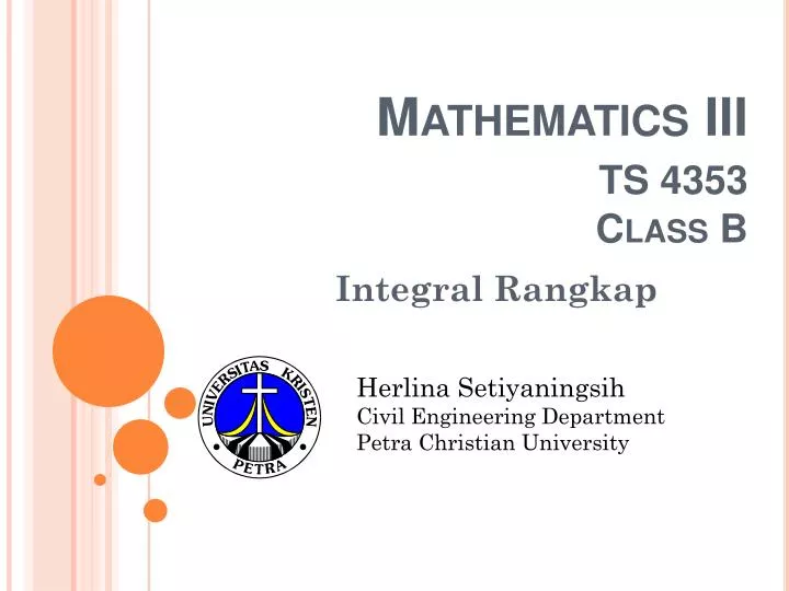 mathematics iii ts 4353 class b