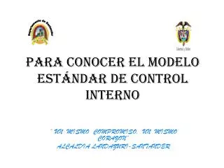 para conocer el modelo est ndar de control interno
