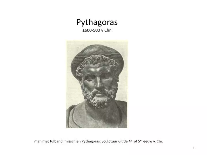 pythagoras 600 500 v chr