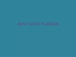 AMV EVENT PLANNER