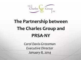 The Partnership between The Charles Group and PRSA-NY