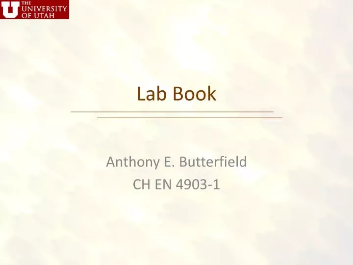 lab book