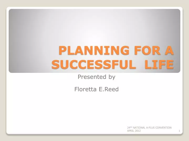 planning for a successful life