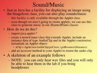 Sound/Music