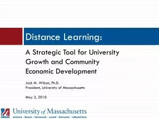 Distance Learning: