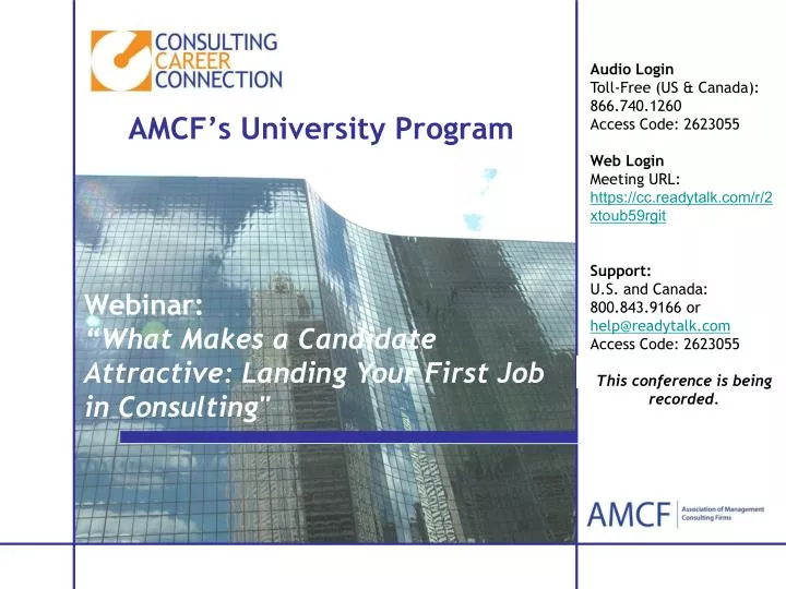 amcf s university program