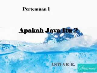 apakah java itu