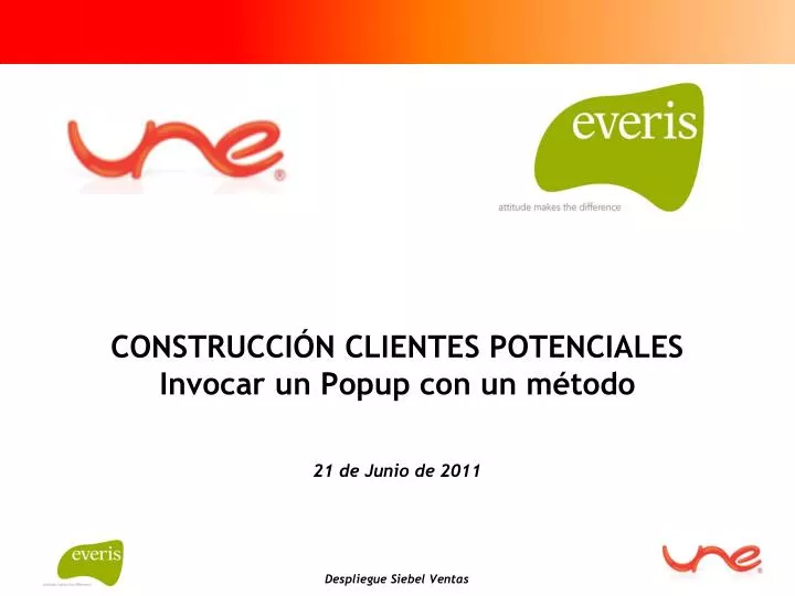 construcci n clientes potenciales invocar un popup con un m todo