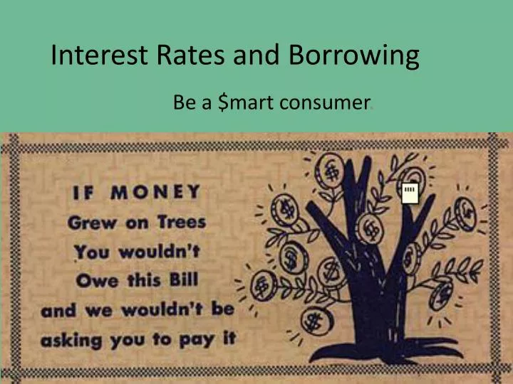 interest rates and borrowing