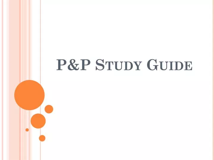 p p study guide