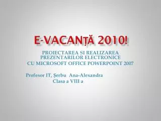e vacan 2010