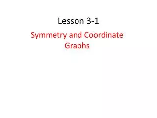 Lesson 3-1