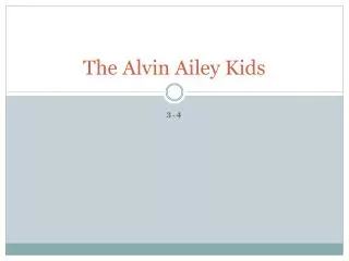 The Alvin Ailey Kids