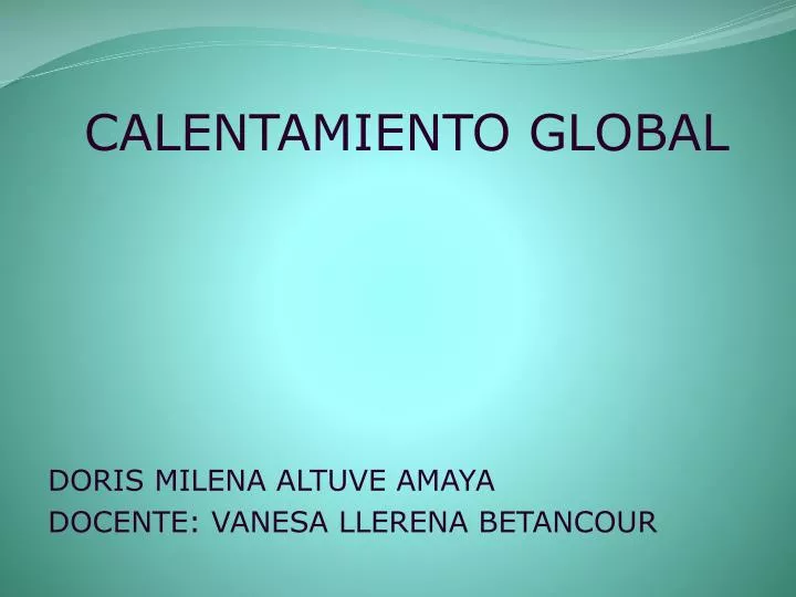 calentamiento global