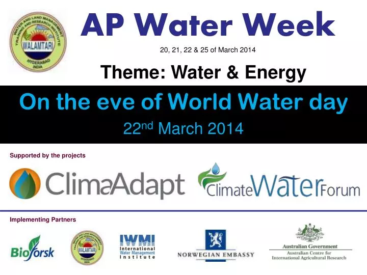 ap water week 20 21 22 25 of march 2014