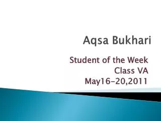 Aqsa Bukhari