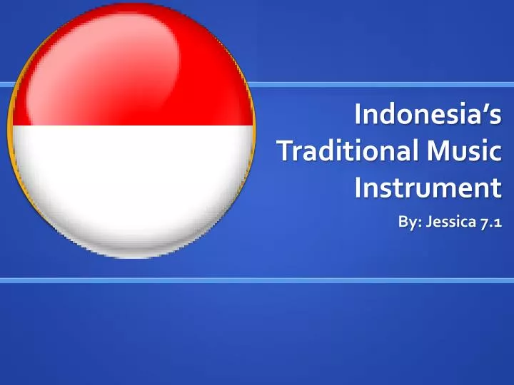 indonesia s traditional music instrument