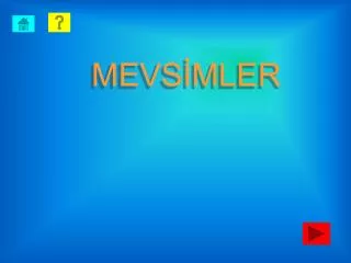 MEVSİMLER