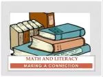 math and literacy - slide 1