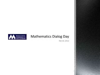 Mathematics Dialog Day