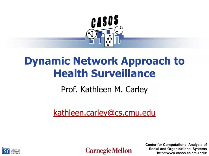 dynamic network approach to health surveillance