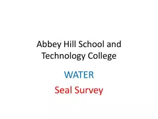 Abbey Hill School and Technology College