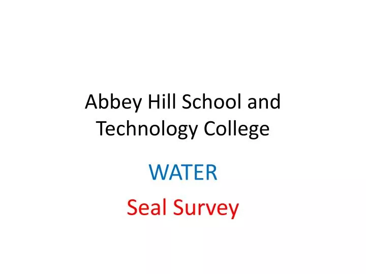 abbey hill school and technology college