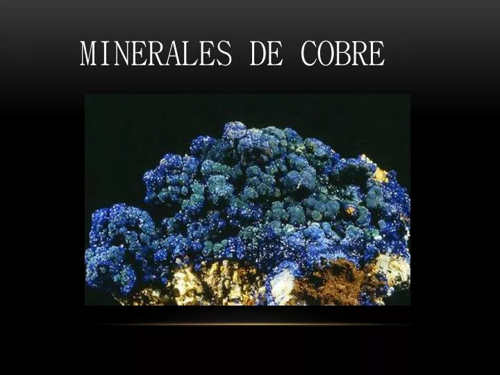 minerales de cobre