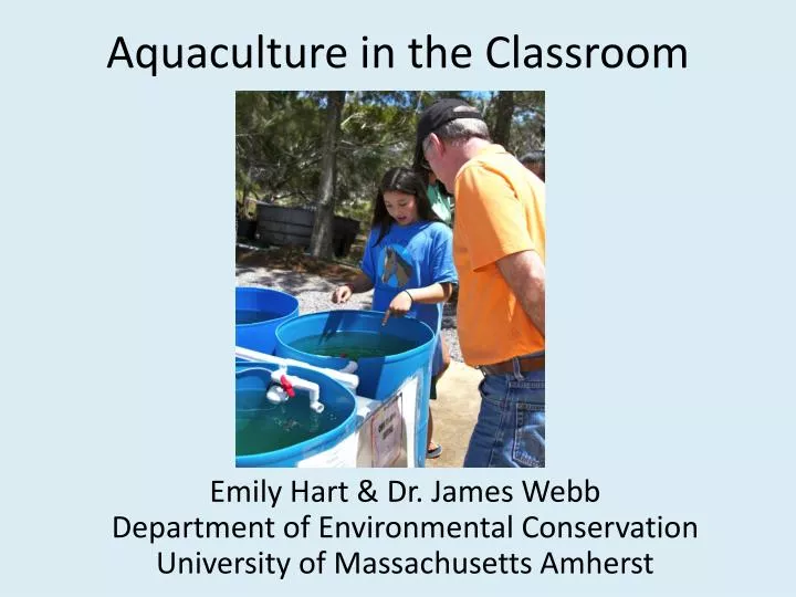 aquaculture in the classroom