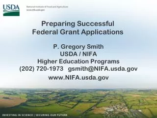 Preparing Successful Federal Grant Applications