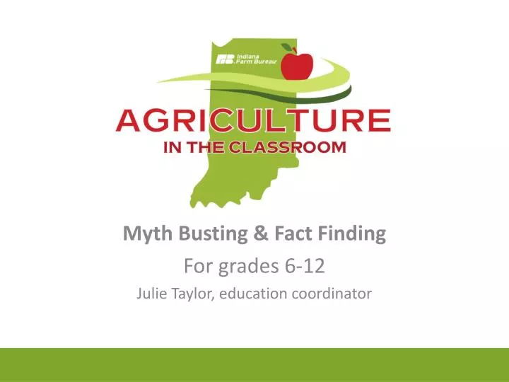 myth busting fact finding for grades 6 12 julie taylor education coordinator