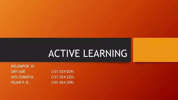 active learning