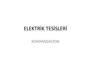 elektr k tes sler