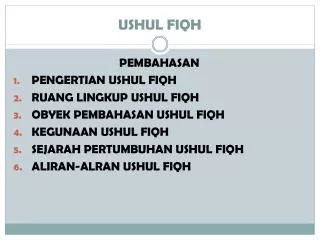 ushul fiqh