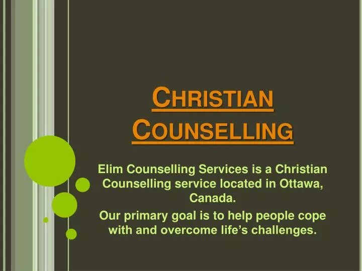 christian counselling