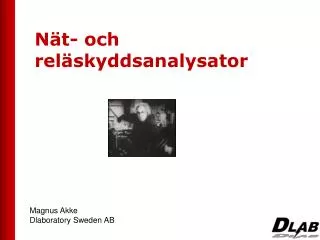 n t och rel skyddsanalysator